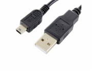 Datový kabel Forever USB/miniUSB 1m 1A černý