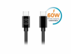 Datový kabel Forever USB-C/USB-C 1m 3A černý