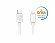 Datový kabel Forever USB-C/USB-C 1m 3A bílý