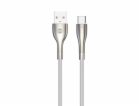Datový kabel Forever Sleek USB/USB-C 1m 3A bílý