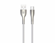 Datový kabel Forever Sleek USB/USB-C 1m 3A bílý