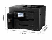 Epson EcoTank ET-16655 - Multifunkční tiskárna - barva - tryskový - ITS - A3 (média) - až 25 stran/min. (tisk) - 550 listy - 33.6 Kbps - USB, LAN, Wi-Fi, hostitel USB - černá