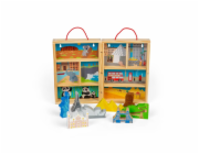 Bigjigs Toys Dřevěná cestovatelská hrací sada