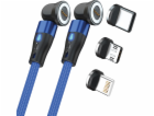 Realpower  Magnetický kabel USB kabel, 1m, 2x magnetisch,...