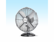 Orava SF-100 X stolní oscilující ventilátor, 3 stupně rychlosti, oscilace doprava a doleva, stříbrná