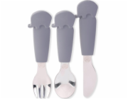 ECO RASCALS ECORASCALS Sada příborů slon SILVER jedna velikost