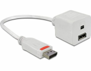Delock AV adaptér DisplayPort - DisplayPort bílý (61751)
