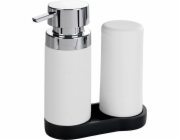 Wenko dávkovač mýdla Easy Squeez 2v1 dávkovač tekutého mýdla na nádobí