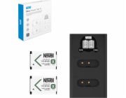 Dvoukanálová nabíječka baterie Newell NEWELL DL-USB-C a dvě baterie NP-BX1 pro Sony