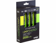 Verico Verico LoopEnergy Li-Ion baterie AA2550, USB-C, 4er Pack maloobchodní prodej