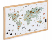 Magnetická tabule Zeller, mapa světa, 60 x 40 cm