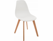 Atmosphera Moderní židle do dětského pokoje v bílé barvě, plastová židle, ergonomická židle, bílý dětský nábytek