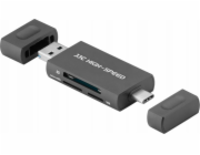 Čtečka JJC Čtečka paměťových karet JJC USB / USB-C SD, NM a microSD (SDXC, SDHC)