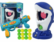 Arkádová hra LeanToys Shark Shooting Gun Balls