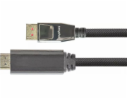 PYTHON Kabel Python DisplayPort 1.4 na HDMI 2.0 Nylong. černá 2m