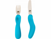 Nana's Manners Nana's Manners, KROK 3, Samojedlé příbory, vidlička a nůž, mořská modř, 3-9 let