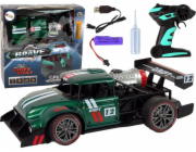 Dálkové ovládání LeanToys Car Sports R/C 1:16 Green Water Steam