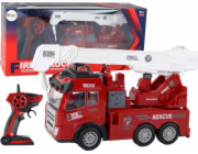 Požární zbrojnice LeanToys s modelem na dálkové ovládání jeřábu