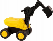 Velké rypadlo LeanToys Žlutá lopata Pohyblivá rotace 360* Konstrukce Pojízdná