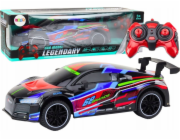 LeanToys sportovní auto na dálkové ovládání RC 1:10 25 km/h Světla černá