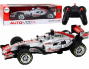 LeanToys dálkově ovládaný RC Racer 1:12 Stříbrná světla Zvuky