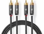 Nedis Kabel Nedis Profigold 2x RCA (cinch) 5m