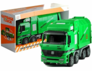 Zelené popelářské auto LeanToys