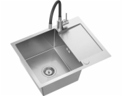 Quadron dřez LUKE 116 ocelový dřez Brusný nikl