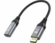 AV Adapter Equip Equip Displayport->HDMI adaptér 1.4 St/Bu 8K/60Hz šedá