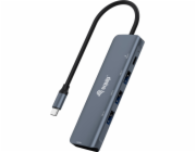 AV Adapter Equip Equip Dock USB-C -> HDMI, 3xUSB3.0, 100WPD 4K30Hz 0,25m gr