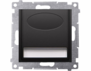 Contact-Simon Simon 54 LED svítidlo 230V AC 1,1 W neutrální bílá 4000 K matná černá DOSB.01/49