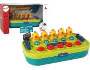 Arkádová hra LeanToys Whac-a-Mole Chicks Hammer Světla Zvuky Na baterie