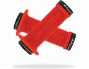 Lizard Skins MINI MACHINE LOCK-ON přezky řídítek černá 105mm červená