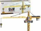 LeanToys Stavební jeřáb 95 cm Žluté LEAN Toys