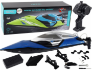 LeanToys Motorboat R/C 2.4G Světla 30 km/h Modrá