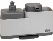 5five dávkovač mýdla Dávkovač prostředku na mytí nádobí, tekutého mýdla a s držákem na houbičku NEO