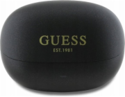 Bluetooth sluchátka Guess Guess GUTWST88MCTGK TWS + dokovací stanice černá/černá Capsule Printed Logo