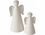 Boltze Dvě porcelánové figurky VELIDEN, bílí andělé