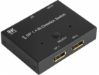 Dobrá připojení Dobrá připojení DP1.4 Switch 2-pásmový ob...