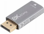 Lanberg AV adaptér Lanberg Adaptér Displayport (M) -> HDMI (F) 8K stříbrný