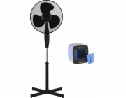 NeoTec Sada ventilátorů NeoTEC NTF-161X stojacího ventilátoru a ledového chladiče NeoTEC OneCool NTC-OC1, dvě nádoby, černá