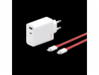 OnePlus SUPERVOOC Porty nabíječky USB-A a USB-C + kabel U...