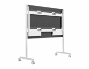 Steelcase Roam Collection - Vozík - pro interaktivní tabule - artic white, Microsoft gray - velikost obrazovky: 85" - pro Microsoft Surface Hub 2S 85", Hub 3 for Business