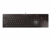 CHERRY KC 6000 SLIM - Klávesnice - USB - anglická - klávesový spínac: CHERRY SX - cerná