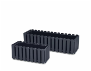 Květináč Prosperplast BOARDEE FENCYCASE, O 58x18cm, antracit