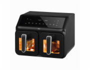 Dvojitá beztuková fritéza, 2200 W, objem 8 l, LED displej