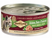 CARNILOVE Cat Kuře, Kachna & Bažant Bílé Svalové Maso – mokré krmivo pro kočky – 100 g
