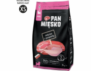 PAN MIESKO  Telecí s křepelkou XS - suché maso na krájení - 9kg