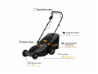 Elektrická sekačka na trávu Grunder 1800W, 43cm