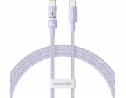 Baseus Gem Rychlonabíjecí kabel USB C na USB C 1 m 100 W Fialová